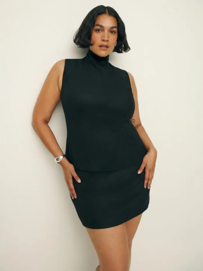 Clothing The Reformation Sutton Top Es Black