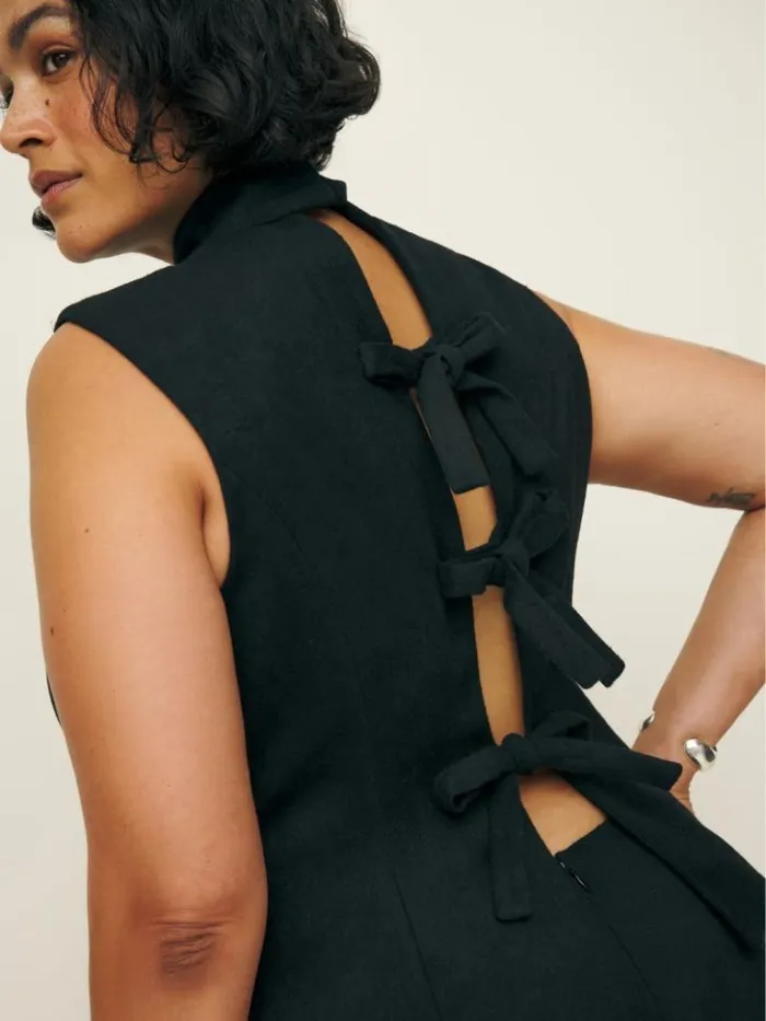 Clothing The Reformation Sutton Top Es Black