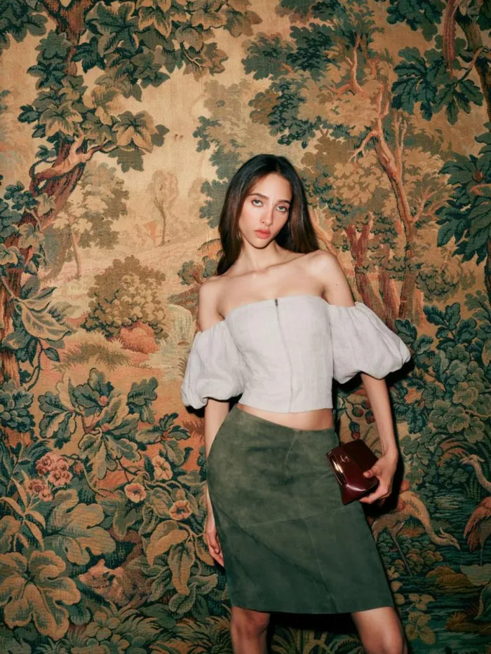 Clothing The Reformation Thayer Top Oatmeal