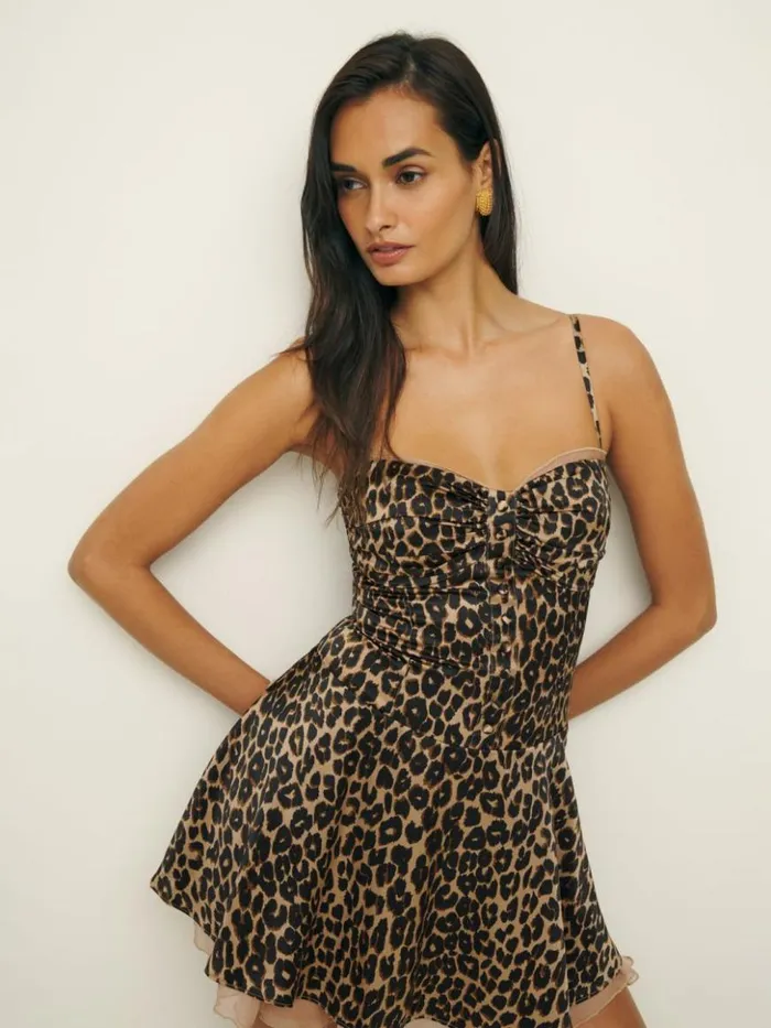 Clothing The Reformation Ursula Silk Dress Leo