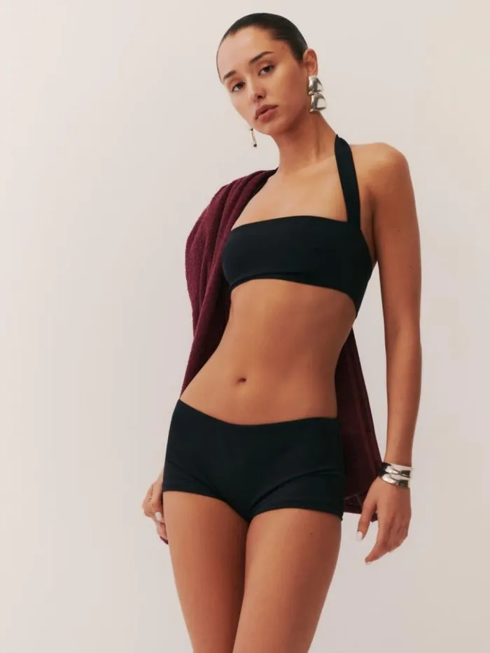 Clothing The Reformation Verne Bikini Top Black
