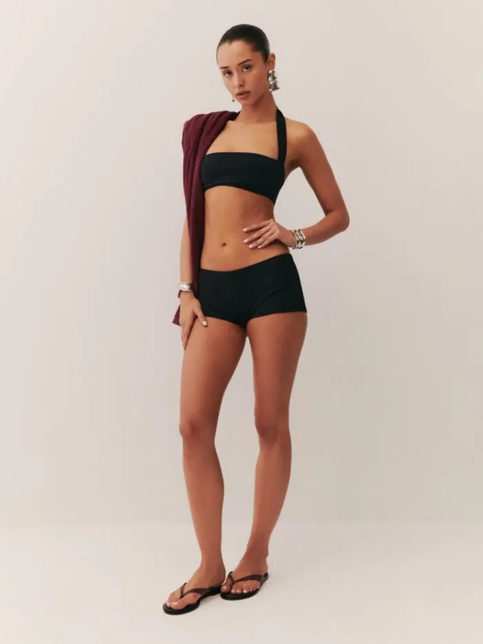 Clothing The Reformation Verne Bikini Top Black