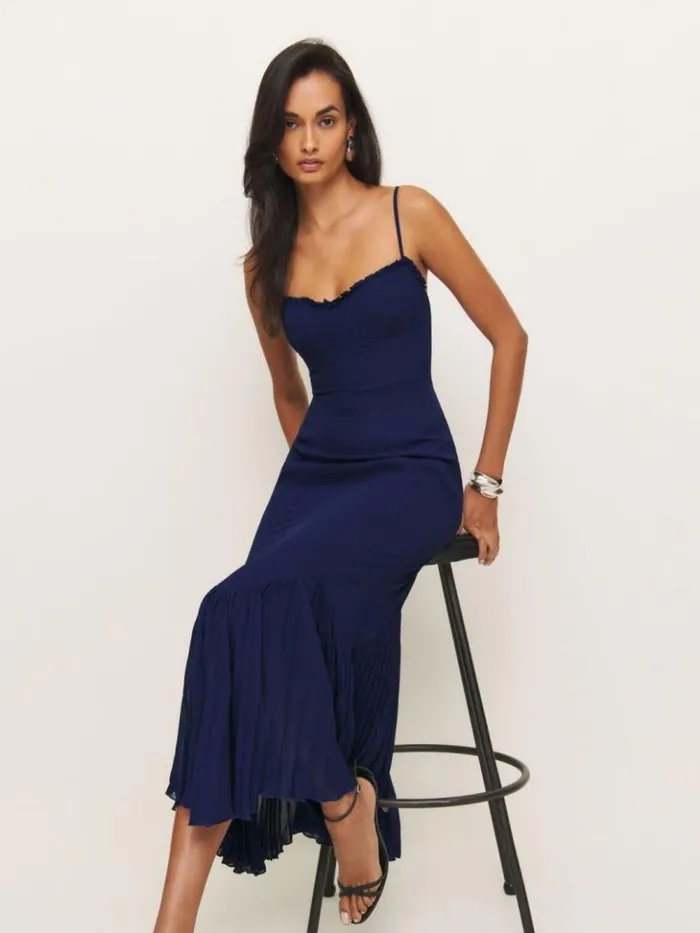 ClothingWeddings The Reformation Aiko Dress Danube