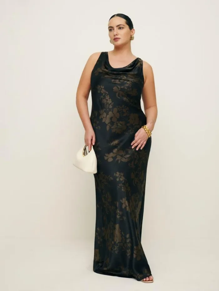 ClothingWeddings The Reformation Annabelle Silk Dress Es Night Garden