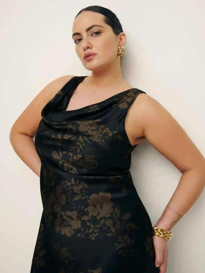 ClothingWeddings The Reformation Annabelle Silk Dress Es Night Garden