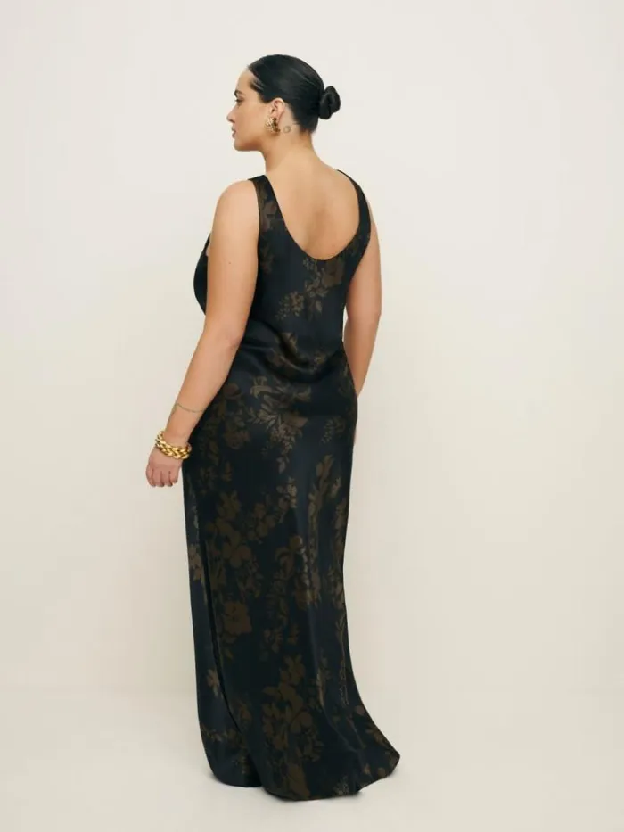 ClothingWeddings The Reformation Annabelle Silk Dress Es Night Garden