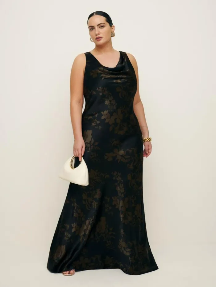 ClothingWeddings The Reformation Annabelle Silk Dress Es Night Garden