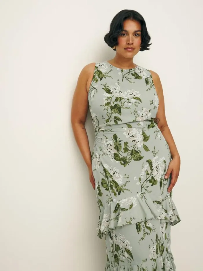 ClothingWeddings The Reformation Magnus Dress Es Tea Garden