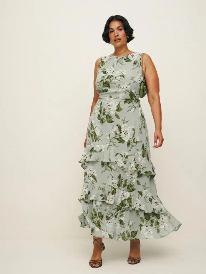 ClothingWeddings The Reformation Magnus Dress Es Tea Garden