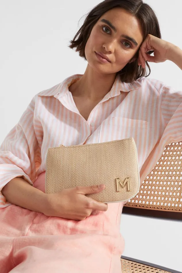 Cosmetic Bags Woman Seed Heritage Initial Pouch C