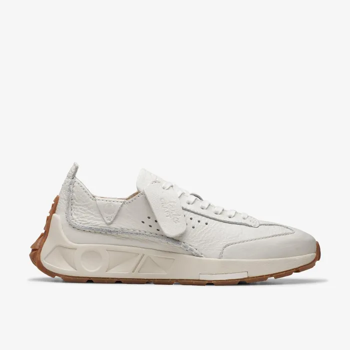 Craft Speed Off White Leather Women Clarks Sneakers