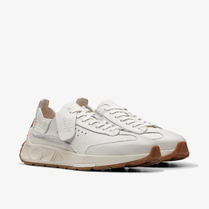 Craft Speed Off White Leather Women Clarks Sneakers
