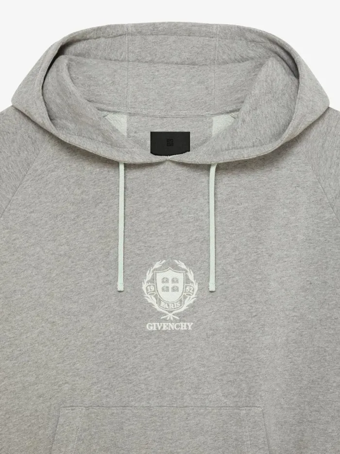 Crest Oversized Sleeveless Hoodie In Fleece Aqua Green Men Givenchy Sweatshirts and Hoodies