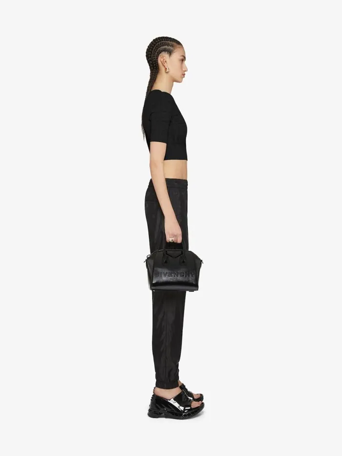 Cropped Sweater In 4g Jacquard Black Women Givenchy Sweaters