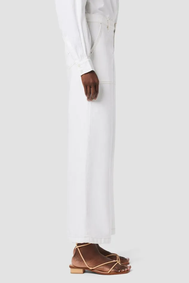 Cropped Women Hudson Jeans Jodie HighRise Wide Leg Crop Jean White Cropped Women Hudson Jeans Jodie HighRise Wide Leg Crop Jean White