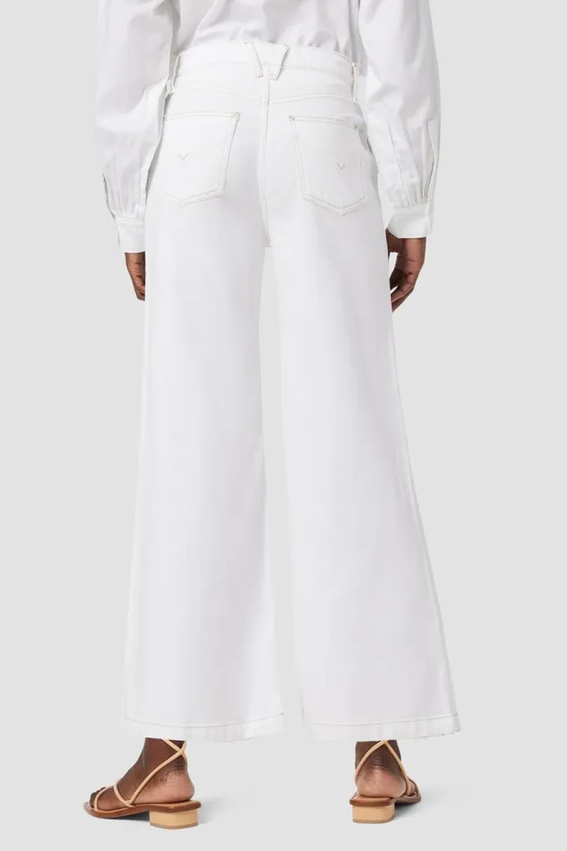 Cropped Women Hudson Jeans Jodie HighRise Wide Leg Crop Jean White Cropped Women Hudson Jeans Jodie HighRise Wide Leg Crop Jean White