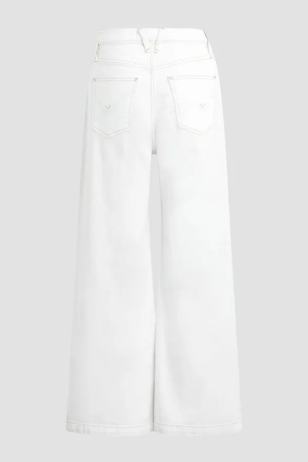 Cropped Women Hudson Jeans Jodie HighRise Wide Leg Crop Jean White Cropped Women Hudson Jeans Jodie HighRise Wide Leg Crop Jean White