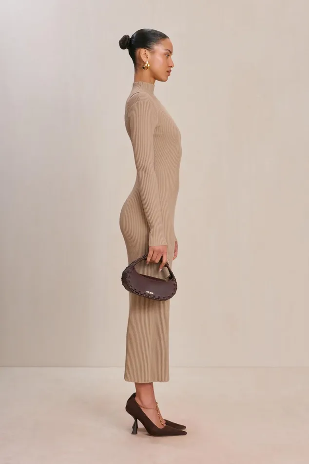 Cult Gaia Alyssa Knit Dress Fog Women Dresses
