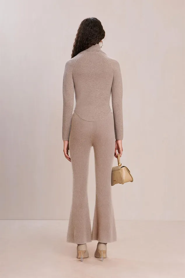 Cult Gaia Belle Knit Turtleneck Fog Women Knits