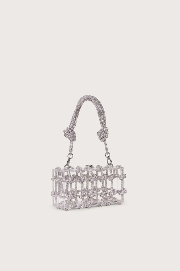 Cult Gaia Bess Rhinestone Shoulder Bag Clear Women Shoulder Bags Cult Gaia Bess Rhinestone Shoulder Bag Clear Women Shoulder Bags