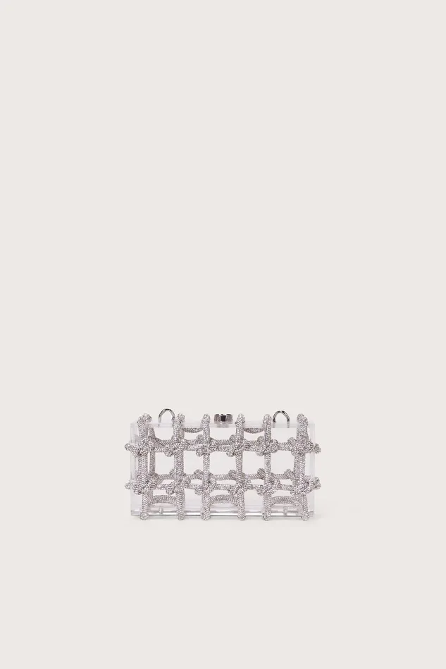 Cult Gaia Bess Rhinestone Shoulder Bag Clear Women Shoulder Bags Cult Gaia Bess Rhinestone Shoulder Bag Clear Women Shoulder Bags
