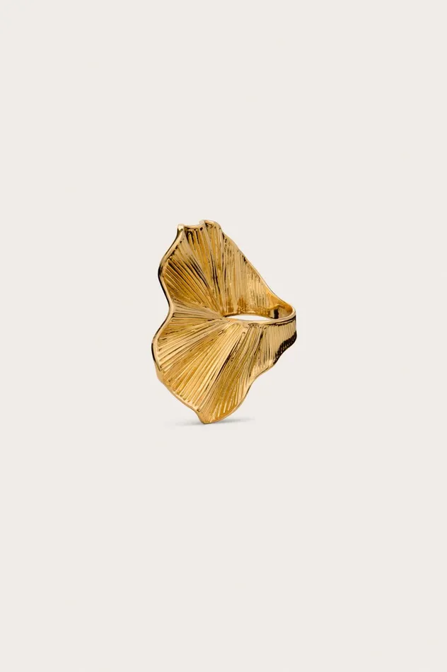 Cult Gaia Celeste Ring Shiny Brass Women Rings