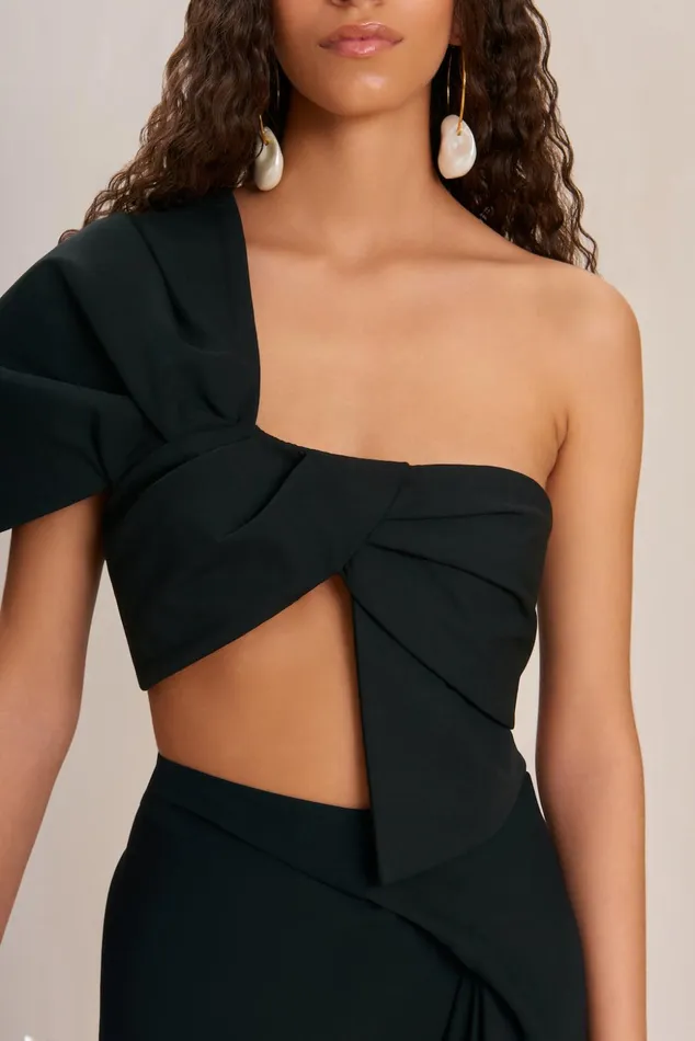 Cult Gaia Delia Top Black Women Tops