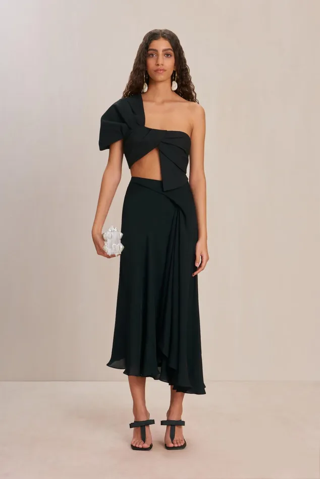 Cult Gaia Delia Top Black Women Tops