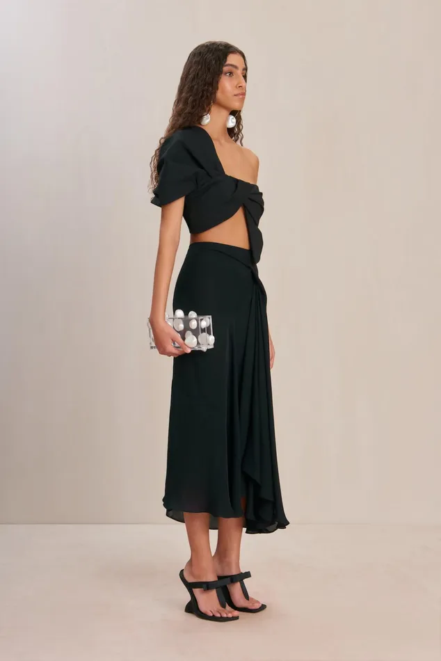 Cult Gaia Delia Top Black Women Tops