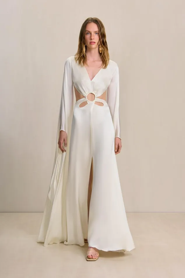 Cult Gaia Jasmin Gown Off White Women Dresses