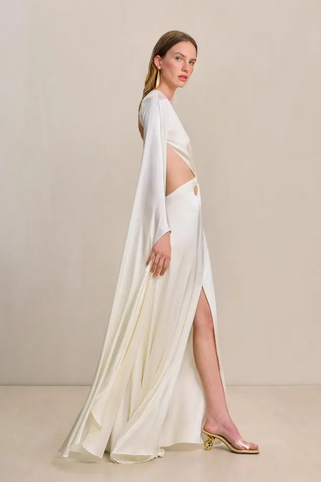 Cult Gaia Jasmin Gown Off White Women Dresses