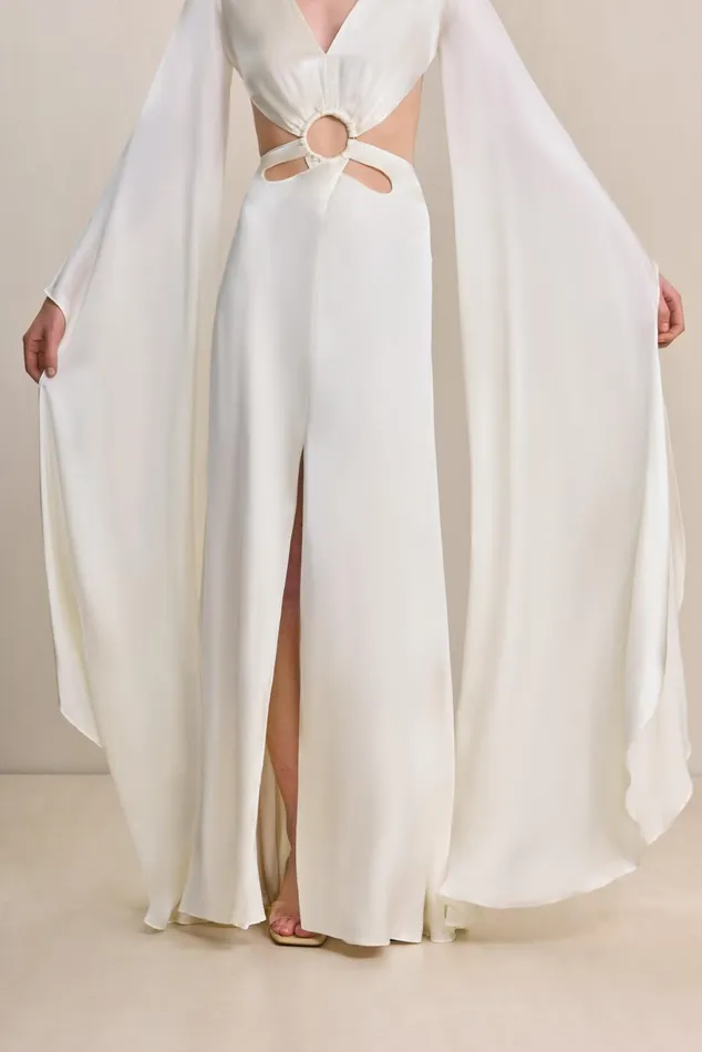 Cult Gaia Jasmin Gown Off White Women Dresses