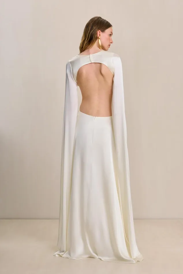 Cult Gaia Jasmin Gown Off White Women Dresses