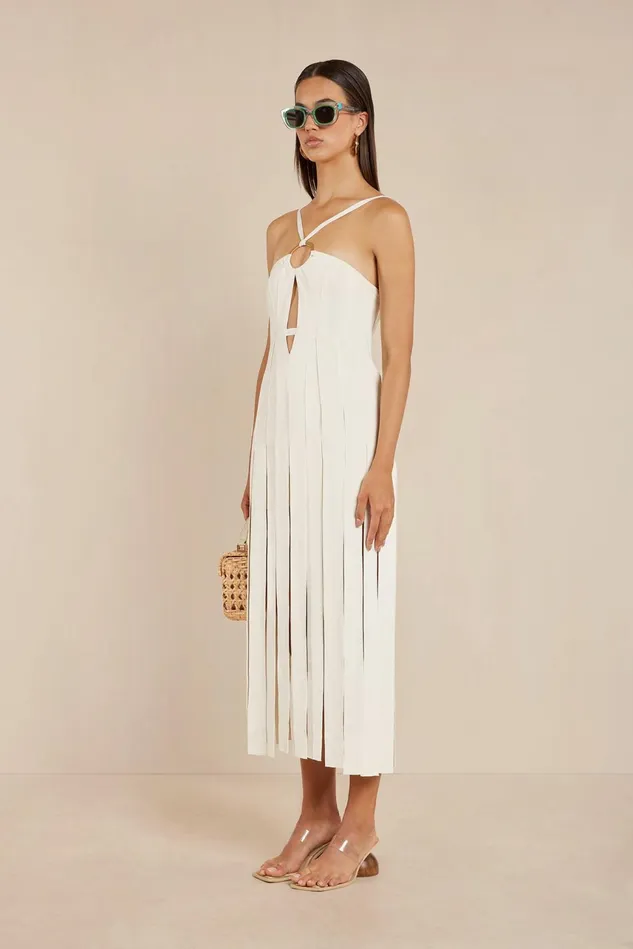 Cult Gaia Naida Knit Dress Off White Women Cover Ups Cult Gaia Naida Knit Dress Off White Women Cover Ups