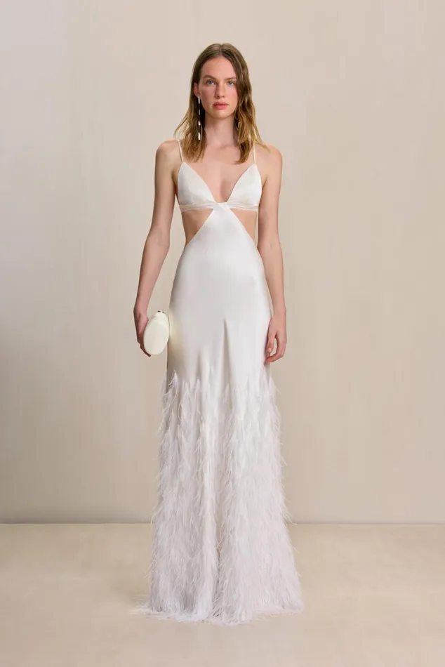Cult Gaia Raisa Gown Off White Women Dresses