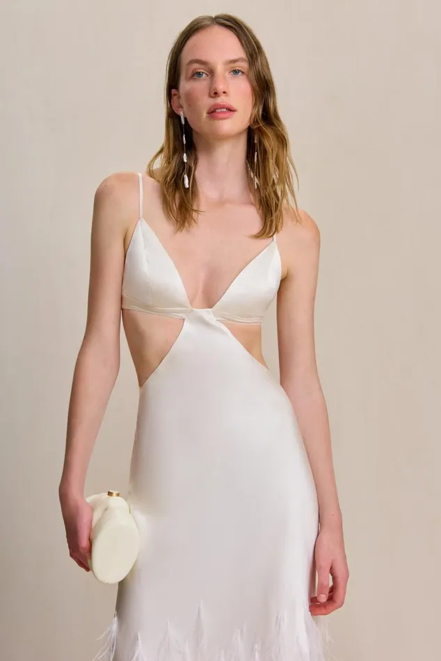 Cult Gaia Raisa Gown Off White Women Dresses Cult Gaia Raisa Gown Off White Women Dresses