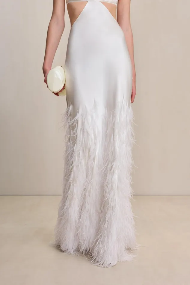Cult Gaia Raisa Gown Off White Women Dresses Cult Gaia Raisa Gown Off White Women Dresses
