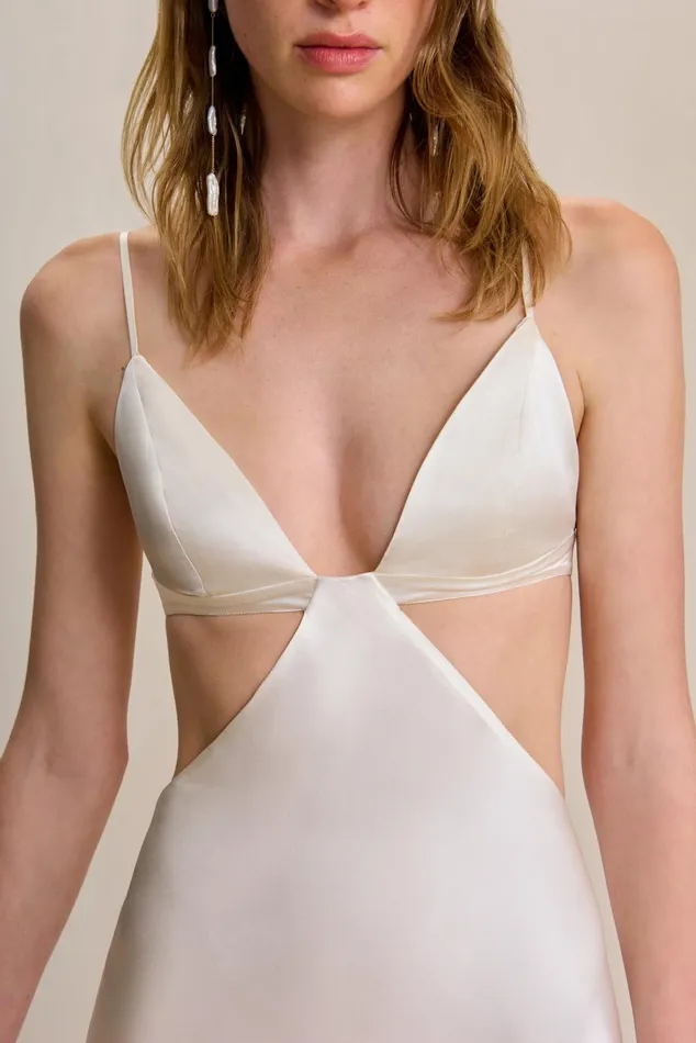 Cult Gaia Raisa Gown Off White Women Dresses Cult Gaia Raisa Gown Off White Women Dresses