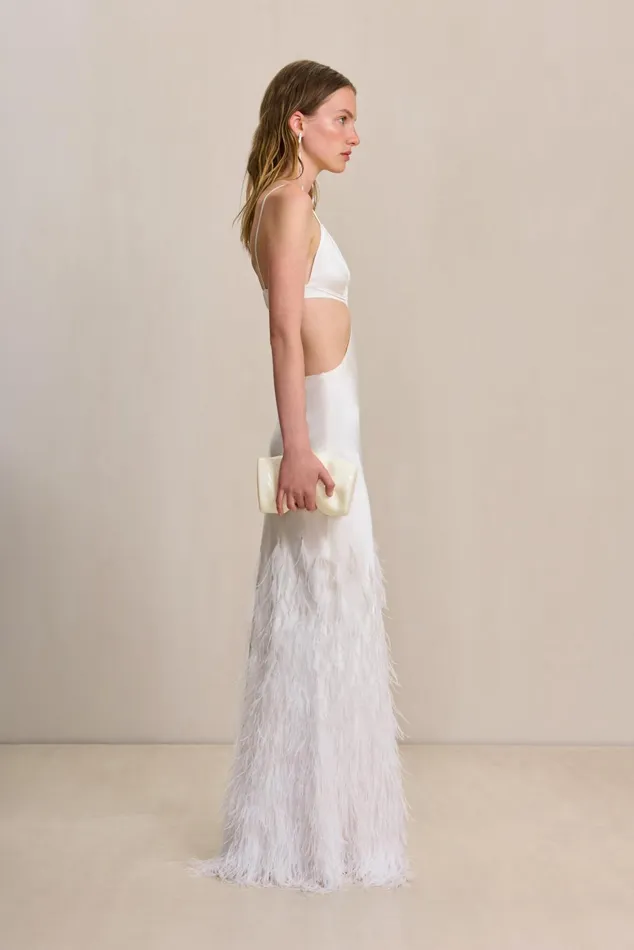 Cult Gaia Raisa Gown Off White Women Dresses Cult Gaia Raisa Gown Off White Women Dresses