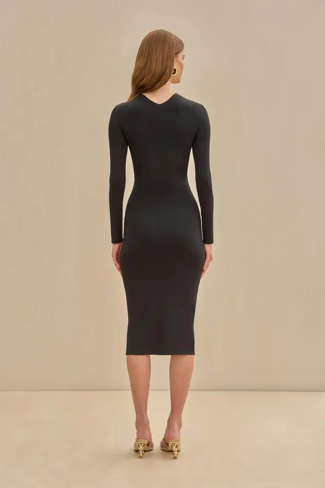 Cult Gaia Ruksha Knit Dress Black Women Dresses