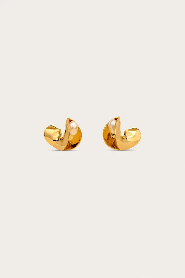 Cult Gaia Shira Earring Shiny Brass Women Jewelry