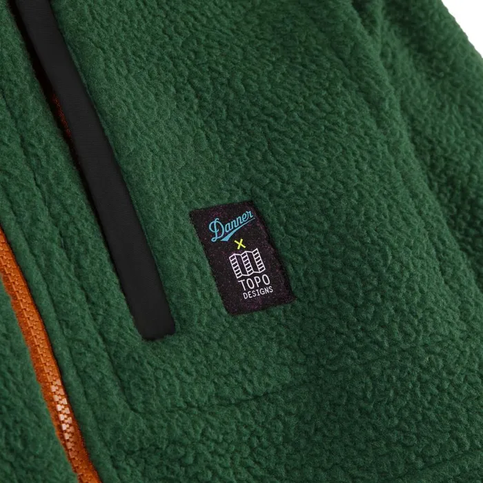 Danner Jackets and Vests X Topo Mountain Fleece Pullover 8211 Green 8211 MenWomen