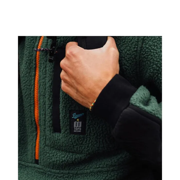 Danner Jackets and Vests X Topo Mountain Fleece Pullover 8211 Green 8211 MenWomen