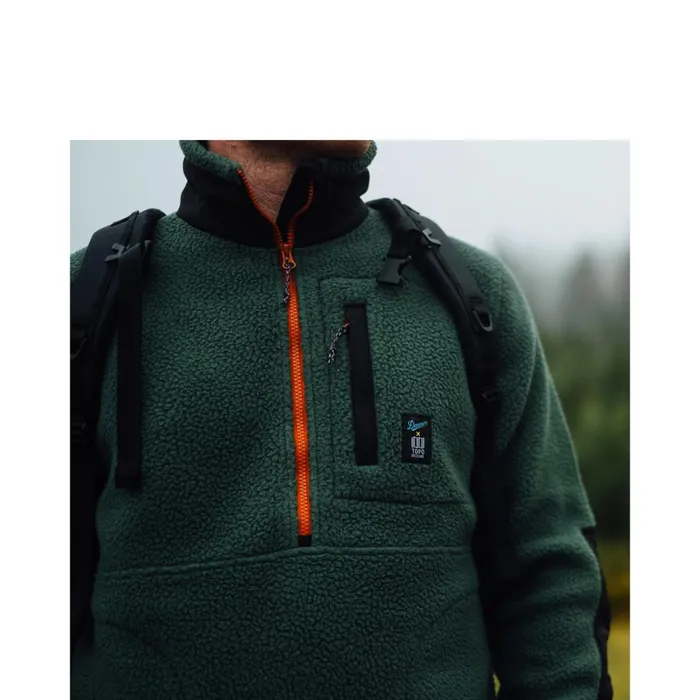 Danner Jackets and Vests X Topo Mountain Fleece Pullover 8211 Green 8211 MenWomen