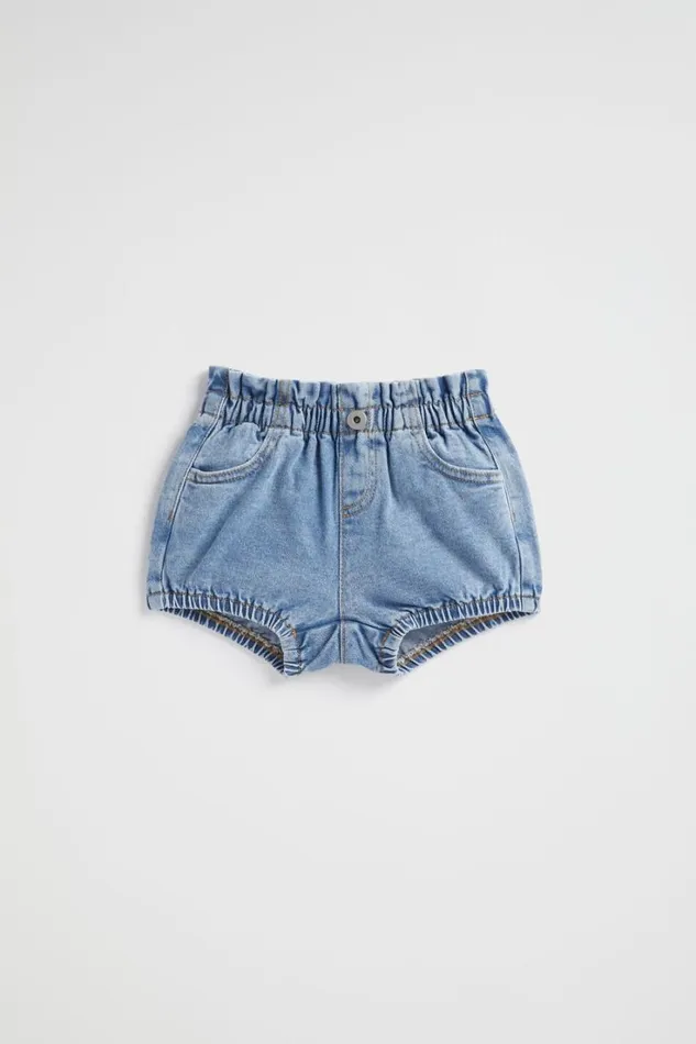 Denim and Jeans Baby Seed Heritage Core Denim Bloomer Clean Blue Wash