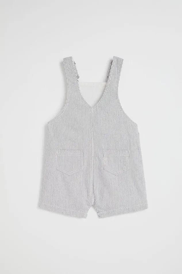 Denim and Jeans Baby Seed Heritage Core Logo Overall Midnight Stripe