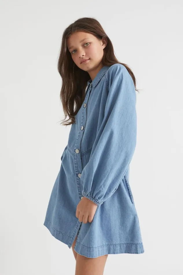 Denim and Jeans Teen Girl Seed Heritage Denim Shirt Dress