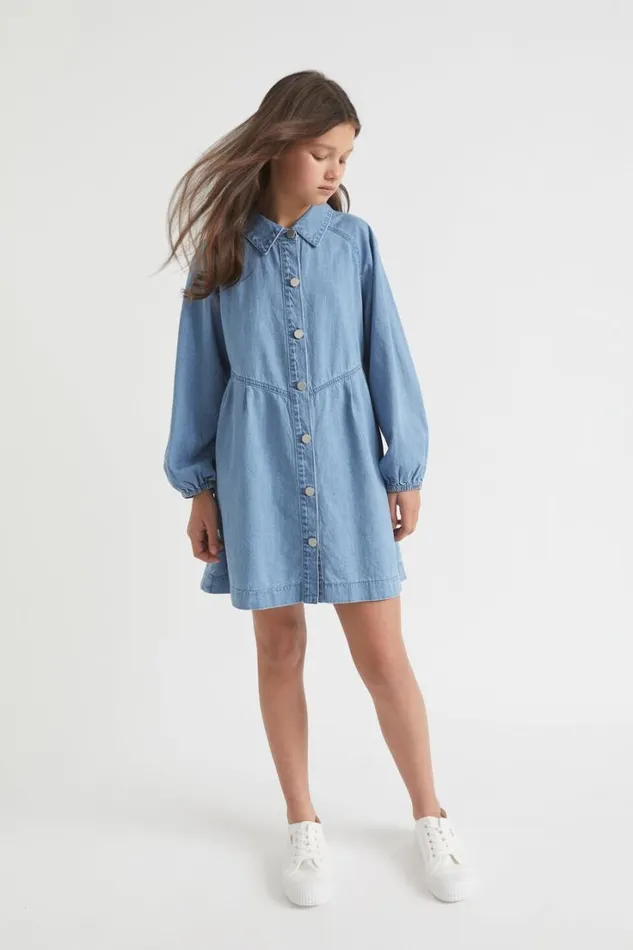 Denim and Jeans Teen Girl Seed Heritage Denim Shirt Dress