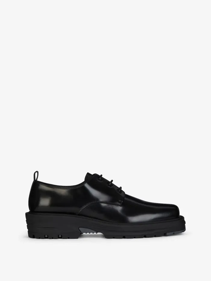 Derbies In Leather Black Men Givenchy Boots and Loafers
