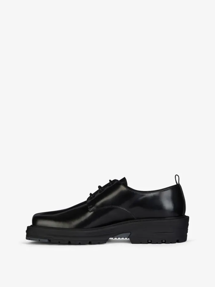 Derbies In Leather Black Men Givenchy Boots and Loafers